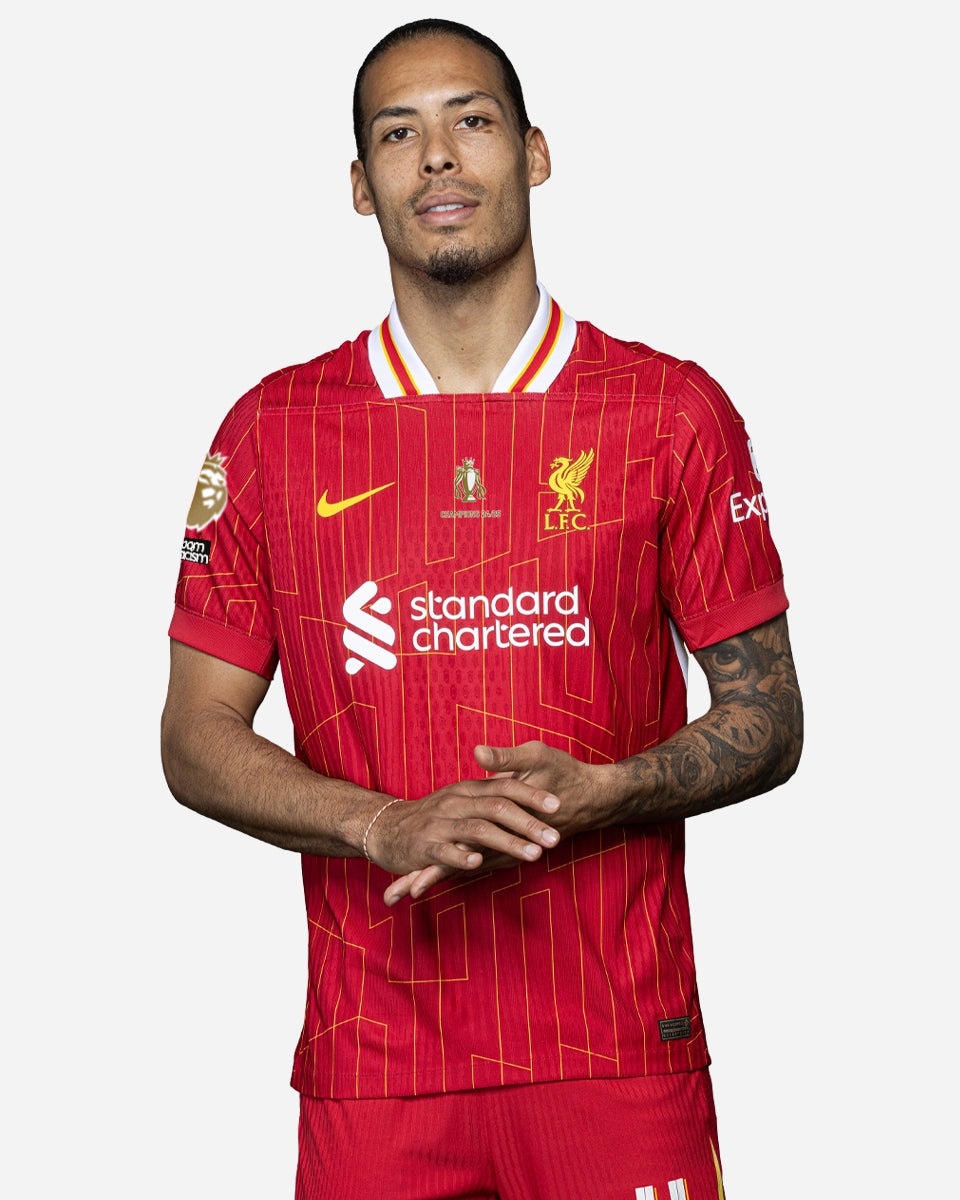 Liverpool Home Jersey 2024/2025 - CHAMPIONS 25 & Gold Trophy
