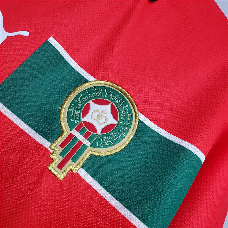 Morocco Away Red Retro Jersey 1998
