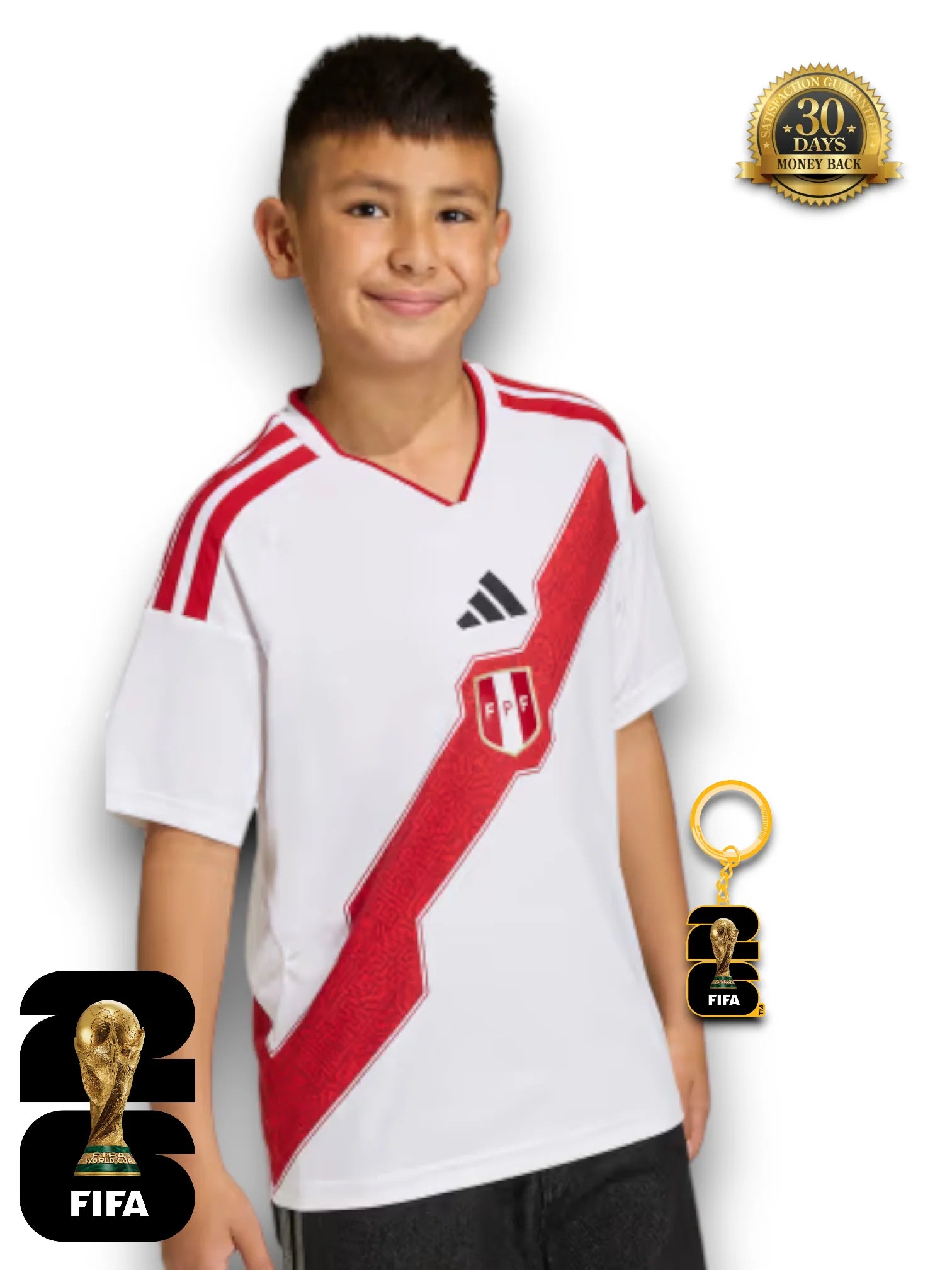 Kit Kids Peru World Cup 2026 Jersey